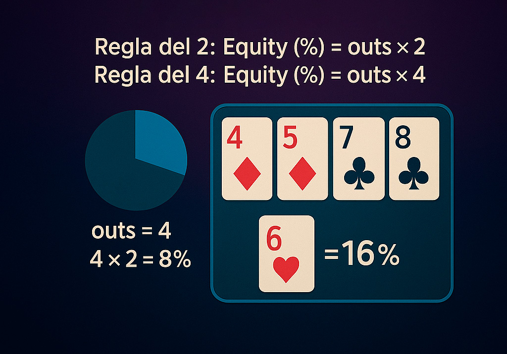Regla del 2 y del 4 - EstofaPoker
